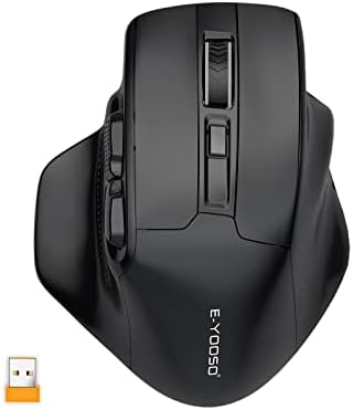 E-YOOSO Large Wireless Mouse for Big Hands, 6 Buttons, 5-Level 4800 DPI