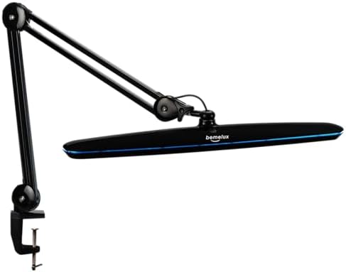 23-Inch LED Task Lamp with Clamp, 24W 2200LM, Black
