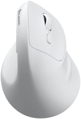 SOLAKAKA SM520 Ergonomic Wireless Mouse with 24,000 DPI, White