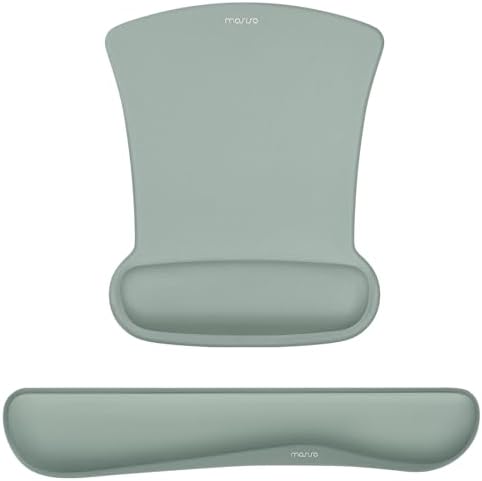 MOSISO Wrist Rest Support for Mouse Pad & Keyboard Set, Antique Green