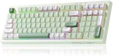 LEOBOG X Aula Wireless Keyboard Green Gaming Keyboard Creamy Silent