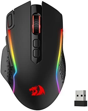 Redragon M810 PRO Wireless RGB Gaming Mouse 10000 DPI Remapping Keys