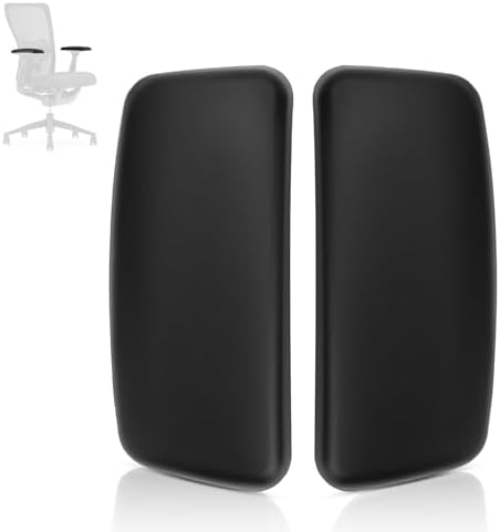Arm Pads Caps for Haworth Zody Office Chair（Black）