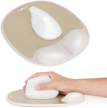 Memory Foam Mouse Pad with Wrist Rest for Vertical Mouse