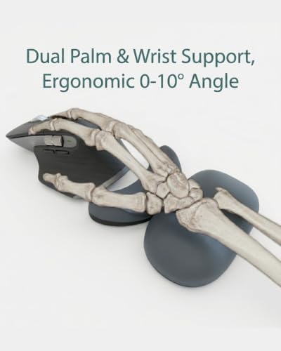 Height-Adjustable Mouse Wrist Rest, Magnetic Palm & Wrist Gliding Support
