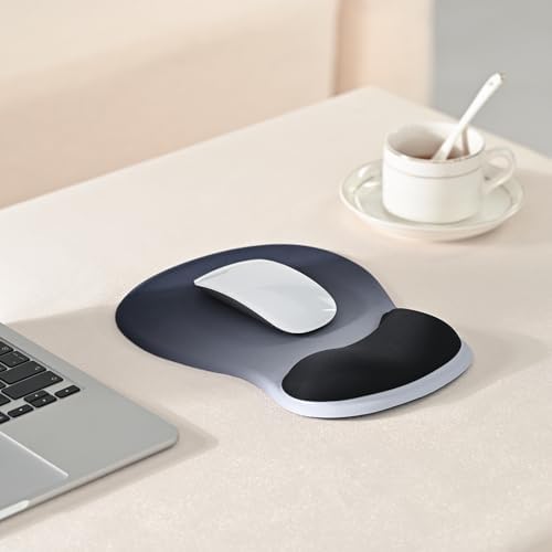 EooCoo Mouse Pad with Gel Wrist Rest, Ergonomic Mousepad Wrist Alignment
