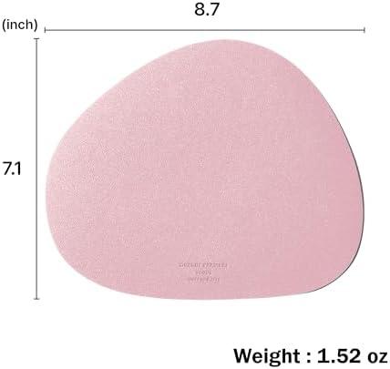 GREEDY FARMERS Mouse pad, Non-Slip Washable Waterproof Computer Mouse pad (Blush Pink)