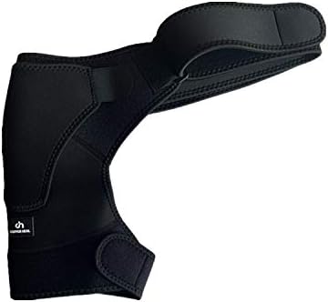COPPER HEAL – Shoulder Adjustable Clamp Compression Sleeve for Men Women's Support, for Better Back Posture Arm Right & Left Pain Rotator Neck with Stability Sports Pad Gym Ice Strap