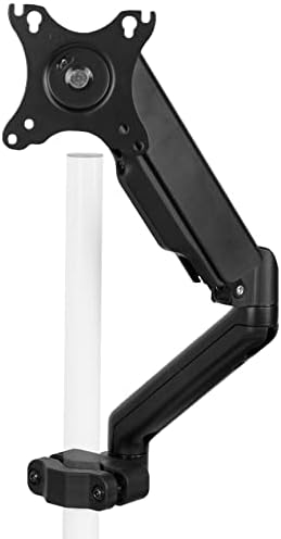 VIVO Black Pole Mounted Monitor Arm, 17-32 in Screens, MOUNT-POLE05O