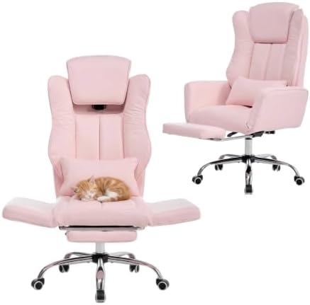 Cross Legged Office Chair with Adjsutable Armrests & Headrest