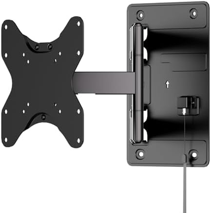 Mount-It! Lockable RV TV Mount for 23-43 Inch TVs, Full Motion Swivel Tilt Wall Mount for Camper, Travel Trailer, Motorhome, Truck & Boat, Quick Release Locking Arm, VESA 75x75-200x200mm, 77 lb