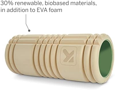 TRIGGERPOINT Performance Therapy Grid Patented Multi-Density Foam Massage Roller (30% Renewable Materials) Exercise, Deep Tissue Muscle - Muscle Pain&Tightness, Improves Circulation (13"), Tan