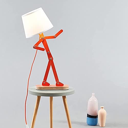 Fun Desk Lamp for Bedroom Kids Room, Oran Orange, Bulb Included