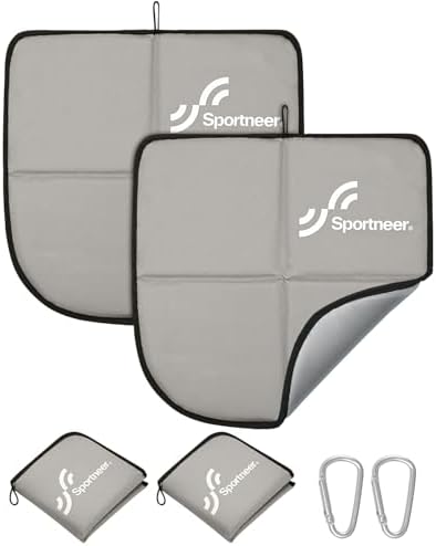 Sportneer Sitting Pad, Lightweight Waterproof Folding Seat Pad for Backpacking, 15.75'' x 15.75'' Portable Camping Seat Mat for Hiking, Picnics & Outdoor Use