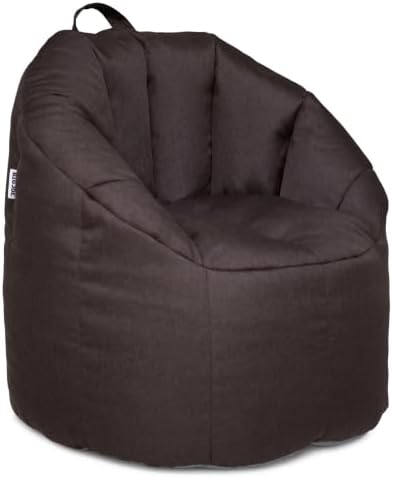 Big Joe Milano Lightweight Kids Bean Bag Chair, Cozy Cocoa