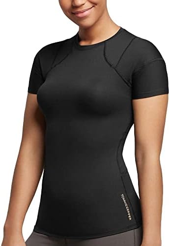 Tommie Copper Shoulder Support Shirt for Women, Posture Corrector Compression Shirt with UPF 50 Sun Protection