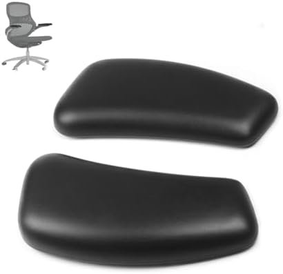 Compatible with Knoll Generation Chair armrest Pads, only Suitable for high-Performance Swivel Adjustable Direction Generation Chairs, Black (one Pair)
