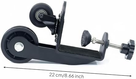 Desktop Arm Wrist Pulley Machine Forearm Exerciser Arm Workout Mounted Clamp System Space Saving Design suitable for compact apartments office cubicles home study areas, Black