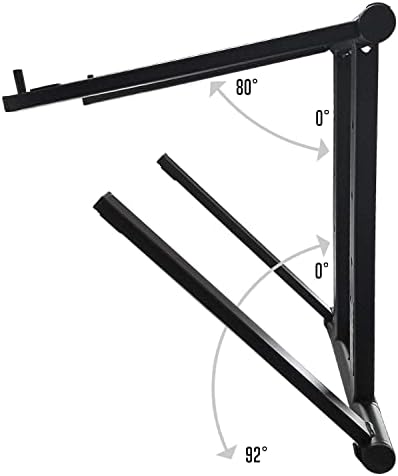 AXA AXCESSABLES DJ Laptop Stand with Travel Bag | Portable Foldable Aluminum Laptop Stand for Laptops up to 15 inches and 20lbs | No Assembly Required, Includes Carrying Bag