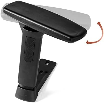 3D Adjustable T-Arms Armrest Pair Upright Bracket Replacement Parts Fits Most Office Gaming Chairs