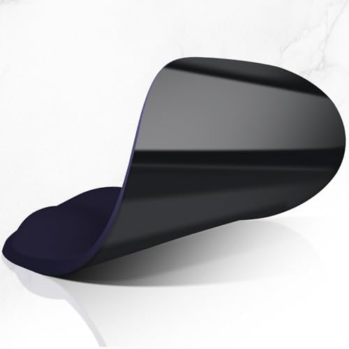 ITNRSIIET Ergonomic Mouse Pad, Cushioned Gel Wrist Rest, Non-Slip Base, Smooth Surface, Compatible with All Mice for Office & Gaming, Desk Accessory, 9.5 x 8.2 inch, Violet