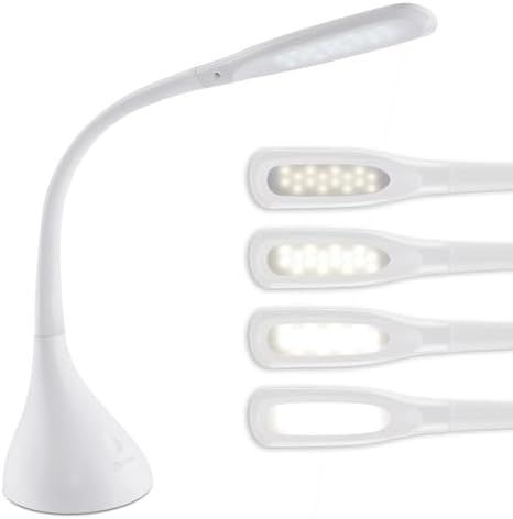 OttLite Creative Curves LED Desk Lamp, White