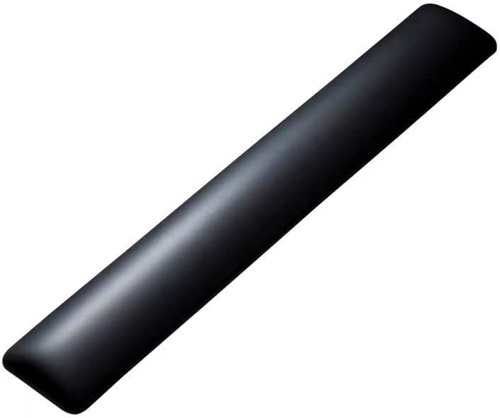 Mouse Wrist Rest Pad, 340x67x15mm Keyboard Wrist Rest Support, Ergonomic Memory Foam & Superfine Fiber, Pain Relief Easy Typing for Computer, Laptop, Gaming, Office, Black