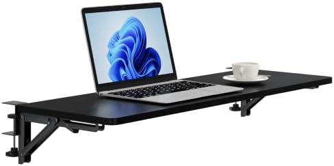Desk Extender Tray, 24"×12" Clamp-On Arm Rest Shelf