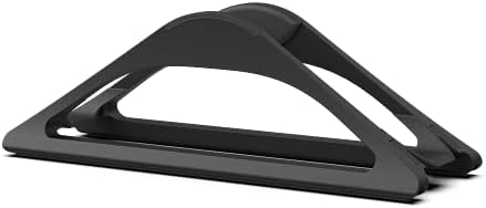 HumanCentric Vertical Laptop Stand for Desks Adjustable Matte Black MacBook
