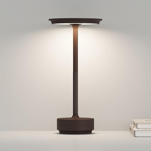 Rechargeable Cordless Table Lamp,LED Battery Operated Portable Table Light