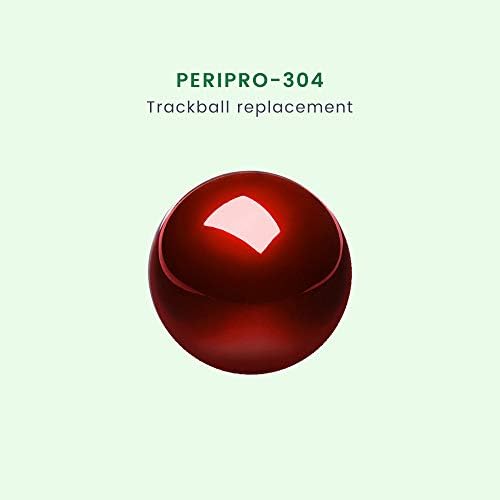 Perixx Peripro-304 Trackball, 2.17 Inch Large Replacement Ball for Periboard and Kensington Mouse, Glossy Red, 18033
