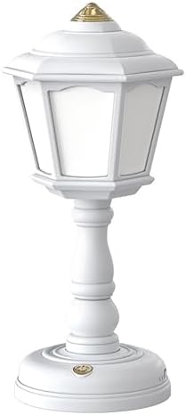 anso Retro LED Desk Lamp USB Charging Table Lamp Bedside Room Mini Light 3-Colors Dimmable (White)