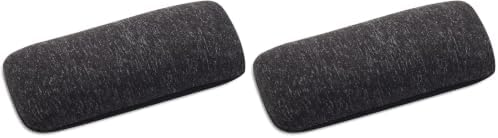 1InTheOffice Mouse Wrist Rest, Beaded Wrist Support Pad Ergobeads, Black (Pack of 2)