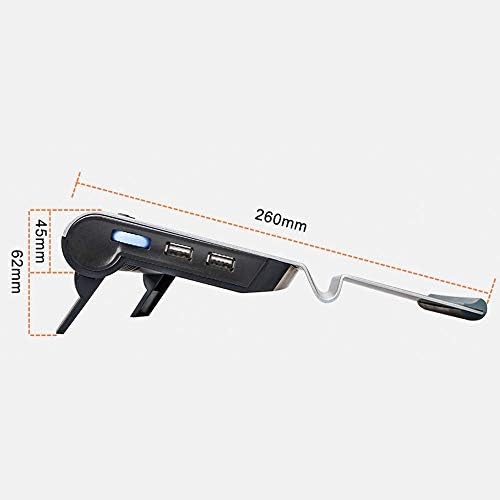 Laptop Radiator External Extraction，Laptop Stand, Portable Tilted Elevated Riser with Non-Slip Pads and Front Lip for & Notebook