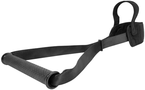 Adjustable Cervical Neck Support Stretcher, Soft Skin-Friendly Portable Neck Relaxation Tool with Durable Nylon Tape and Anti-Slip Handle, Adjustable Fit for Home Office Daily Neck Care, Black