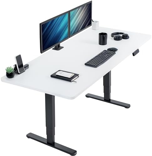 VIVO White 71 x 30 in Standing Desk, DESK-KIT-2B7W