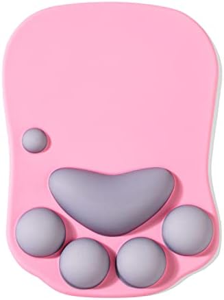 Cat Paw Mouse Pad, Ergonomic Mouse Mat with Wrist Support