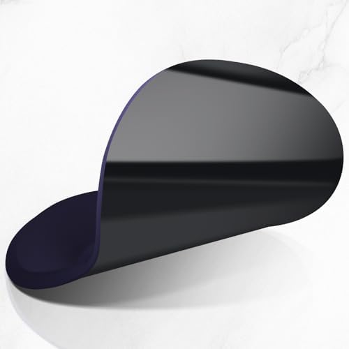 ITNRSIIET Ergonomic Mouse Pad with Comfort Gel Wrist Rest, Non-Slip PU Base, Smooth Textured Surface, Reduces Hand Fatigue & Wrist Pain, 8.7 x 7.2 Inch for Office Gaming Home, Violet
