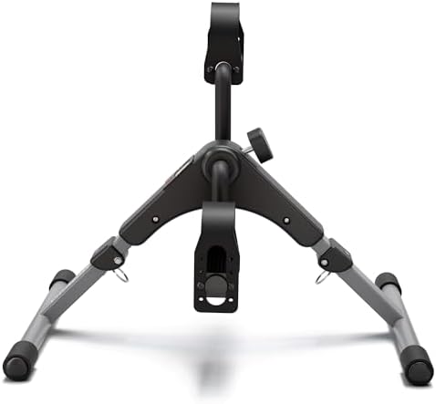 Pedal Exerciser Desk Exercise Bike Leg and Arm Exercise Bike with LCD Monitor Foldable and Portable(Black/Grey)