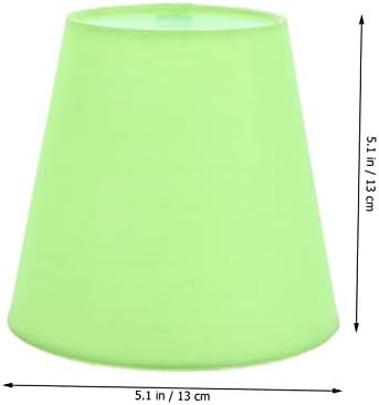 Light Green Cloth Clip on Lamp Shade Replacement for Fixtures