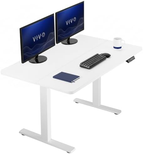 VIVO White 43 x 24 in Standing Desk, DESK-1W4W