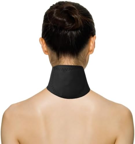 Self Heating Neck Pad Elastic Belt for Office Desk Use Black