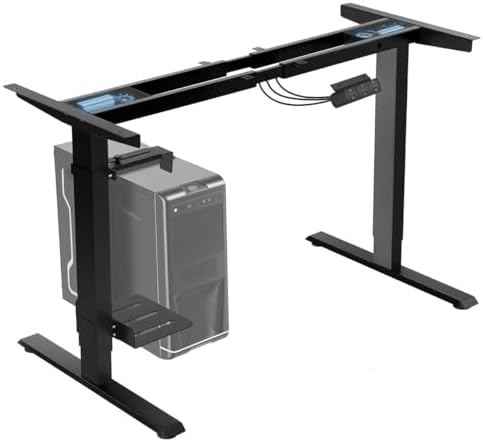 TOPSKY Dual Motor Electric Standing Desk, Height Adjustable with CPU Holder