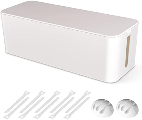 Cable Management Box, Large Cord Organizer Box to Hide Power Strip