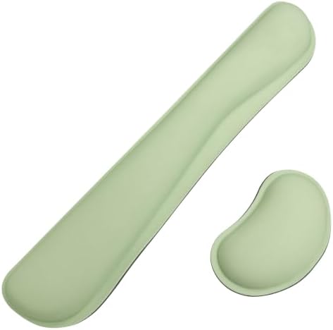 Bloss 2 Green Wrist Rest for Mouse & Keyboard, Ergonomic Wrist Support