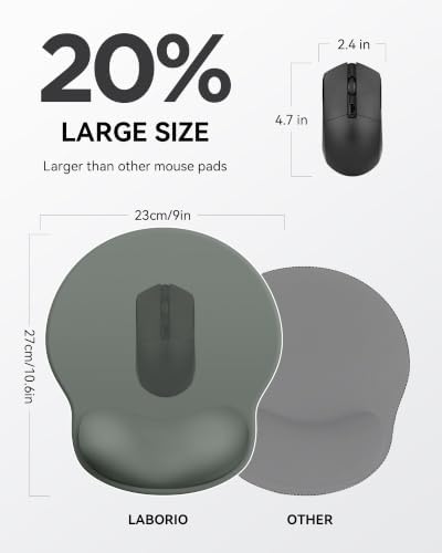 Mouse Pad with Wrist Rest for Desktop Large Ergonomic Mouse Mat Non-Slip
