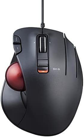 ELECOM EX-G Ergonomic Thumb ControlTrackball Mouse Wired M-XT2URBK-G