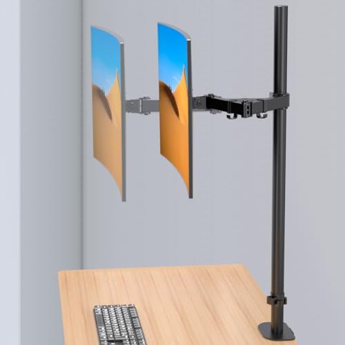 Pholiten Tall Single Monitor Mount with 31.5" Pole for 13-32" Screen