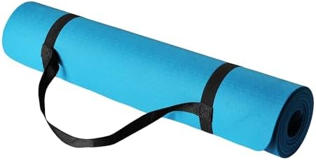 Amazon Basics 1/4 Inch Thick TPE Exercise Yoga Mat with Carrying Strap