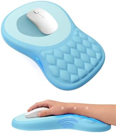 Ergonomic Mouse Pad with Sloped Memory Foam Wrist Rest